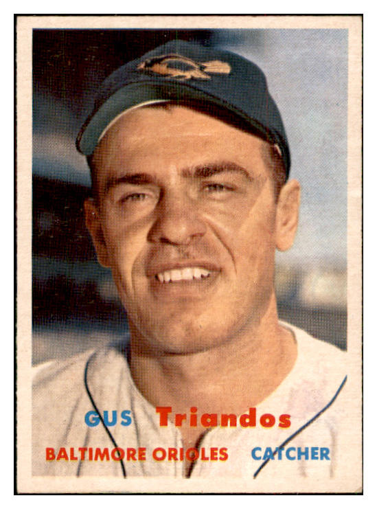 1957 Topps Baseball #156 Gus Triandos Orioles EX-MT 534938
