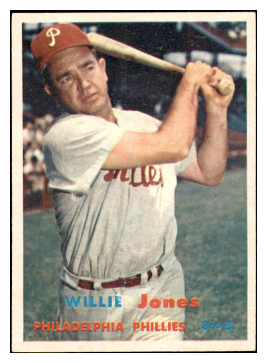 1957 Topps Baseball #174 Willie Jones Phillies EX-MT 534939
