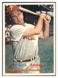 1957 Topps Baseball #174 Willie Jones Phillies EX-MT 534939