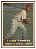 1957 Topps Baseball #043 Connie Johnson Orioles EX-MT 534941