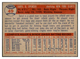 1957 Topps Baseball #049 Daryl Spencer Giants EX-MT 534943