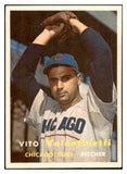 1957 Topps Baseball #074 Vito Valentinetti Cubs EX-MT 534947