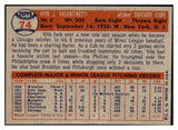 1957 Topps Baseball #074 Vito Valentinetti Cubs EX-MT 534947