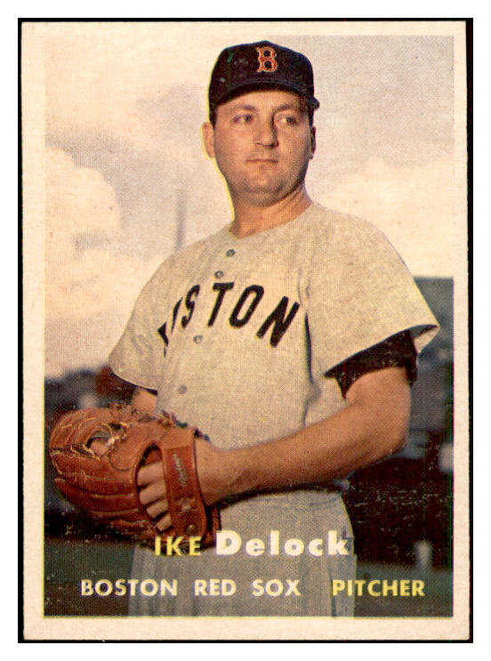 1957 Topps Baseball #063 Ike Delock Red Sox EX-MT 534949