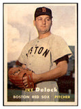 1957 Topps Baseball #063 Ike Delock Red Sox EX-MT 534949