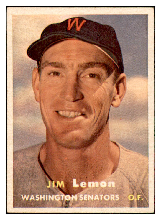 1957 Topps Baseball #057 Jim Lemon Senators EX-MT 534950