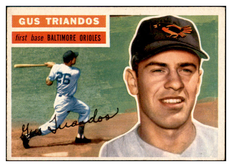 1956 Topps Baseball #080 Gus Triandos Orioles EX-MT Gray 534953