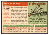 1955 Topps Baseball #114 Lou Ortiz Phillies EX-MT 534958