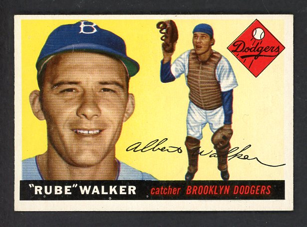 1955 Topps Baseball #108 Rube Walker Dodgers EX-MT 534960