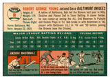1954 Topps Baseball #008 Bobby Young Orioles EX-MT 534963