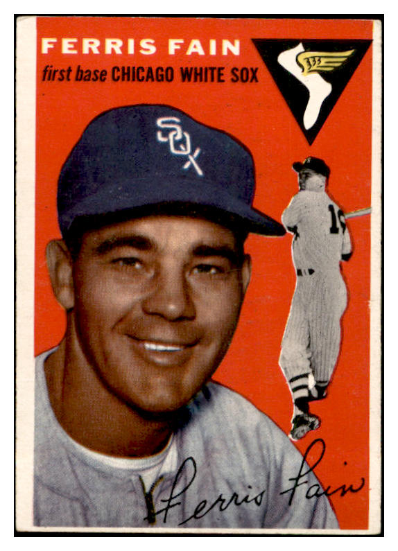 1954 Topps Baseball #027 Ferris Fain White Sox EX-MT 534971