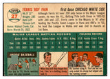 1954 Topps Baseball #027 Ferris Fain White Sox EX-MT 534971