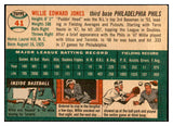 1954 Topps Baseball #041 Willie Jones Phillies EX-MT 534978