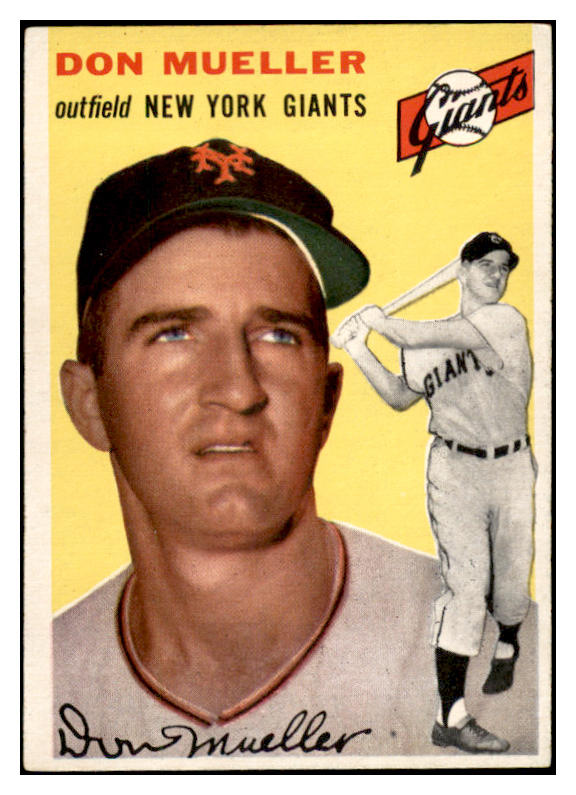 1954 Topps Baseball #042 Don Mueller Giants EX-MT 534979