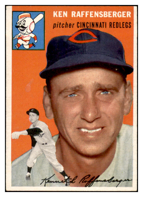 1954 Topps Baseball #046 Ken Raffensberger Reds EX-MT 534980