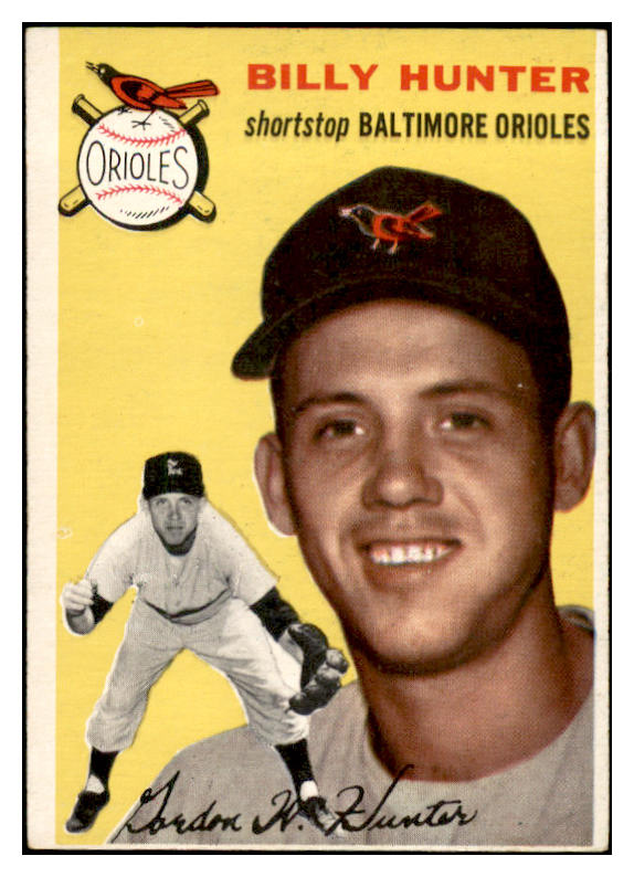 1954 Topps Baseball #048 Billy Hunter Orioles EX-MT 534982