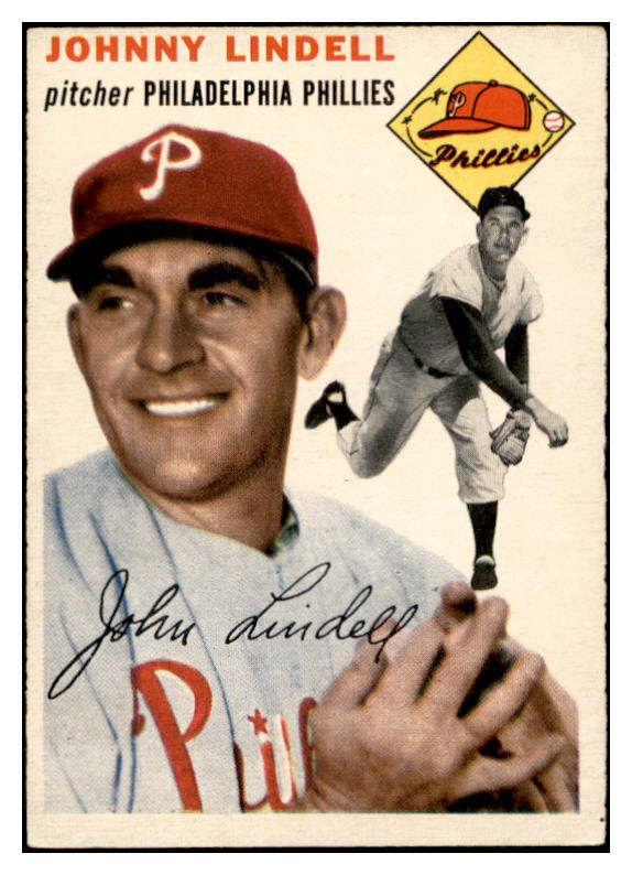 1954 Topps Baseball #051 Johnny Lindell Phillies EX-MT 534984