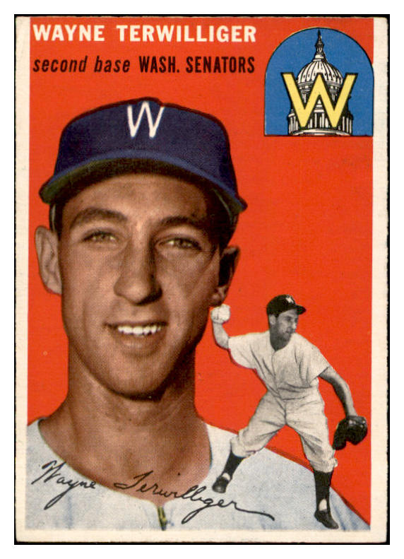 1954 Topps Baseball #073 Wayne Terwilliger Senators EX-MT 534994