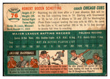 1954 Topps Baseball #076 Bob Scheffing Cubs EX-MT 534996
