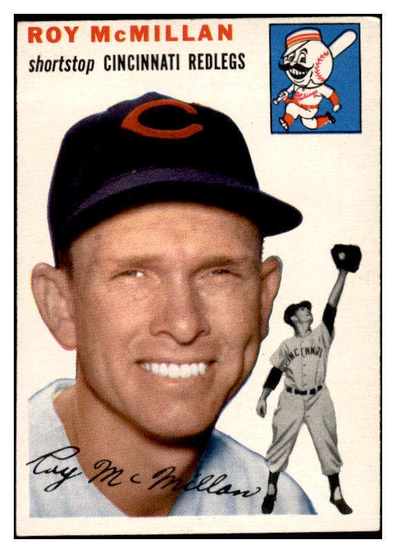 1954 Topps Baseball #120 Roy McMillan Reds EX-MT 535003