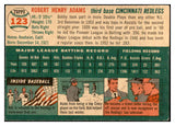 1954 Topps Baseball #123 Bobby Adams Reds EX-MT 535004