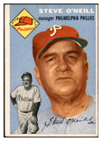 1954 Topps Baseball #127 Steve O'Neill Phillies EX-MT 535005