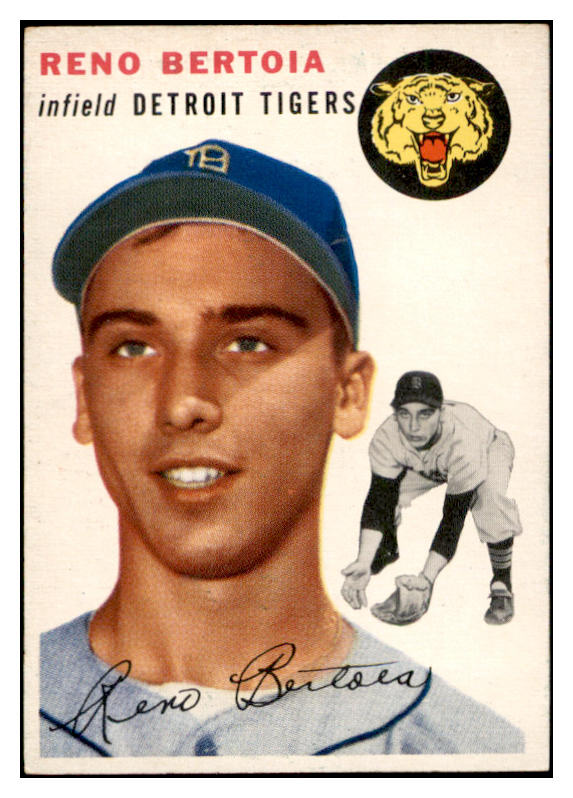 1954 Topps Baseball #131 Reno Bertoia Tigers EX-MT 535006