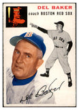 1954 Topps Baseball #133 Del Baker Red Sox EX-MT 535007