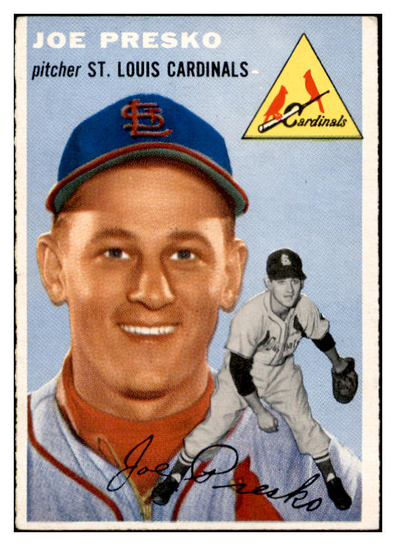 1954 Topps Baseball #135 Joe Presko Cardinals EX-MT 535009