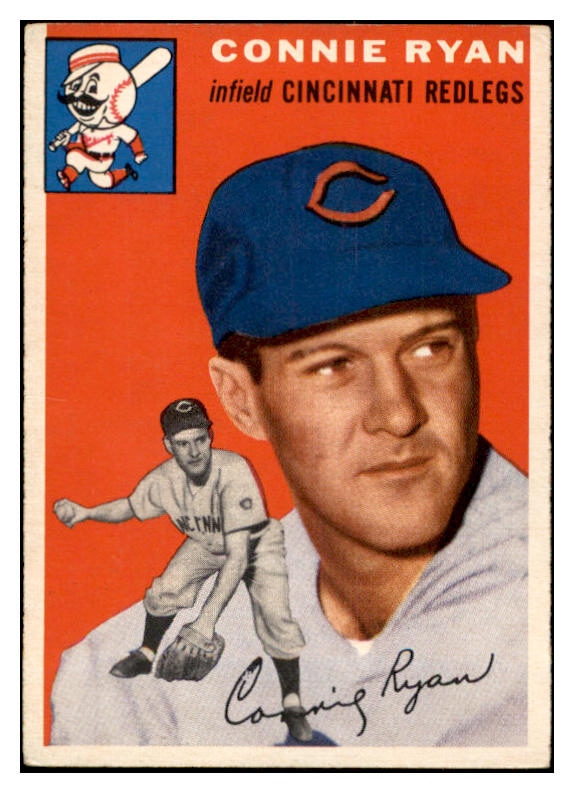 1954 Topps Baseball #136 Connie Ryan Reds EX-MT 535010