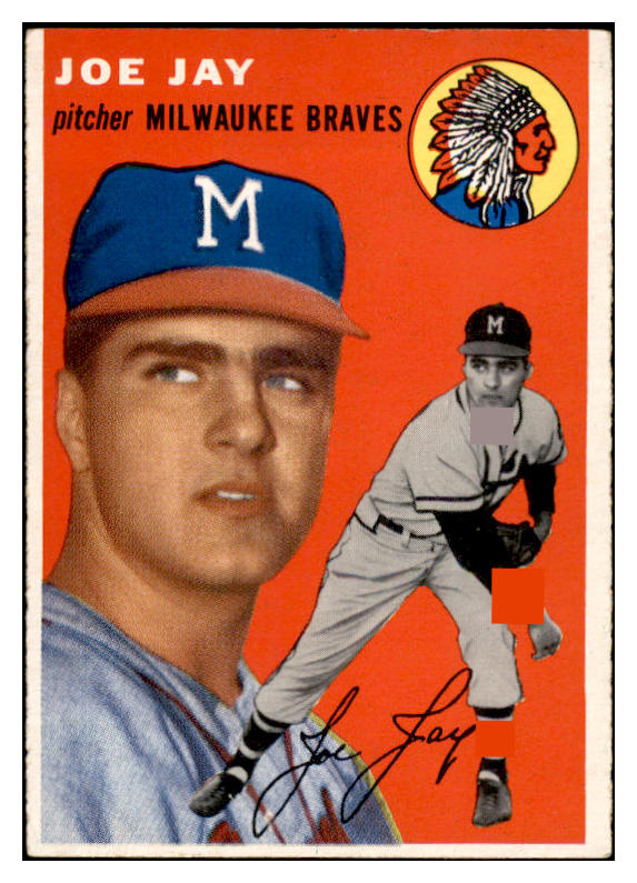 1954 Topps Baseball #141 Joe Jay Braves EX-MT 535011