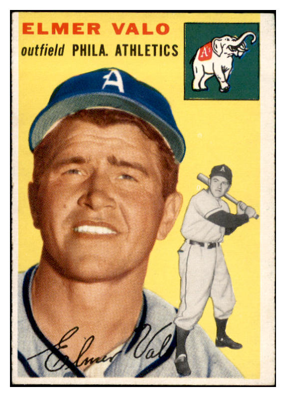 1954 Topps Baseball #145 Elmer Valo A's EX-MT 535014