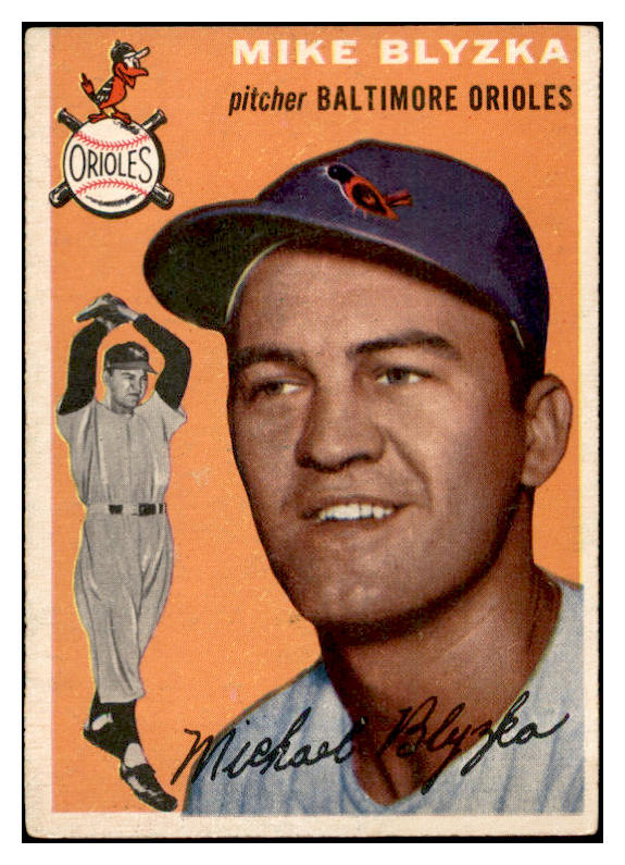 1954 Topps Baseball #152 Mike Blyzka Orioles EX-MT 535017