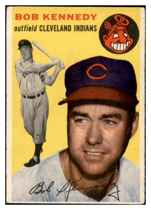 1954 Topps Baseball #155 Bob Kennedy Indians EX-MT 535019