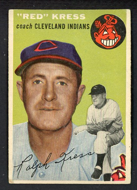 1954 Topps Baseball #160 Red Kress Indians EX-MT 535021