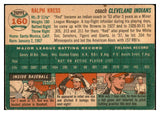 1954 Topps Baseball #160 Red Kress Indians EX-MT 535021