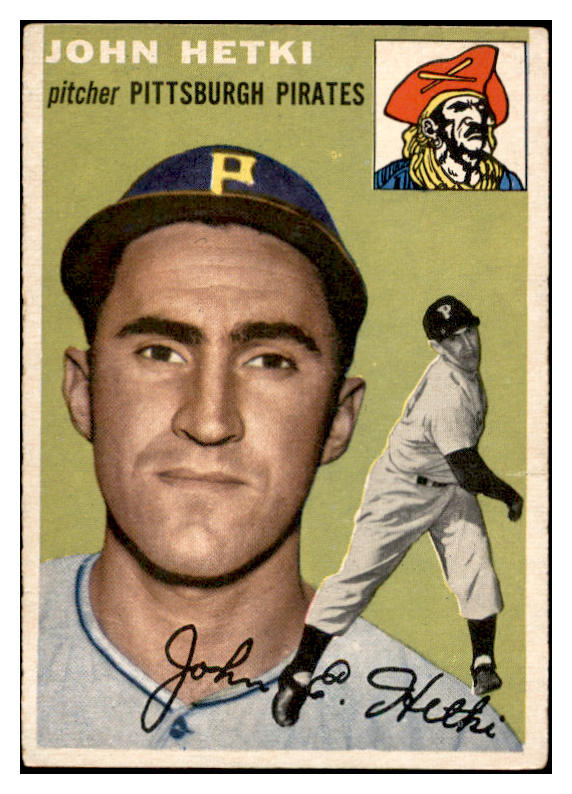 1954 Topps Baseball #161 John Hetki Pirates EX-MT 535022
