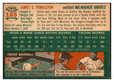 1954 Topps Baseball #165 Jim Pendleton Braves EX-MT 535023