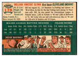 1954 Topps Baseball #178 Bill Glynn Indians EX-MT 535024