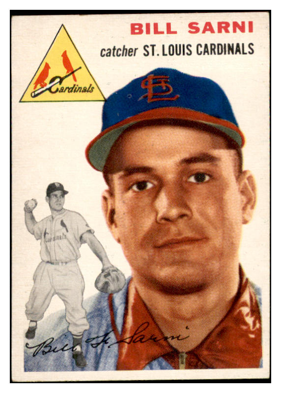 1954 Topps Baseball #194 Bill Sarni Cardinals EX-MT 535029