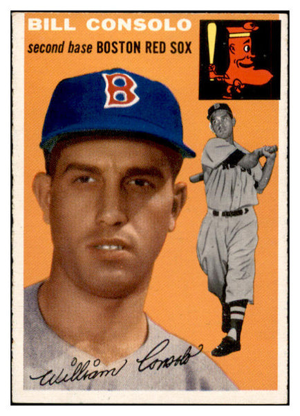 1954 Topps Baseball #195 Billy Consolo Red Sox EX-MT 535030