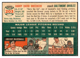 1954 Topps Baseball #203 Harry Brecheen Orioles EX-MT 535033