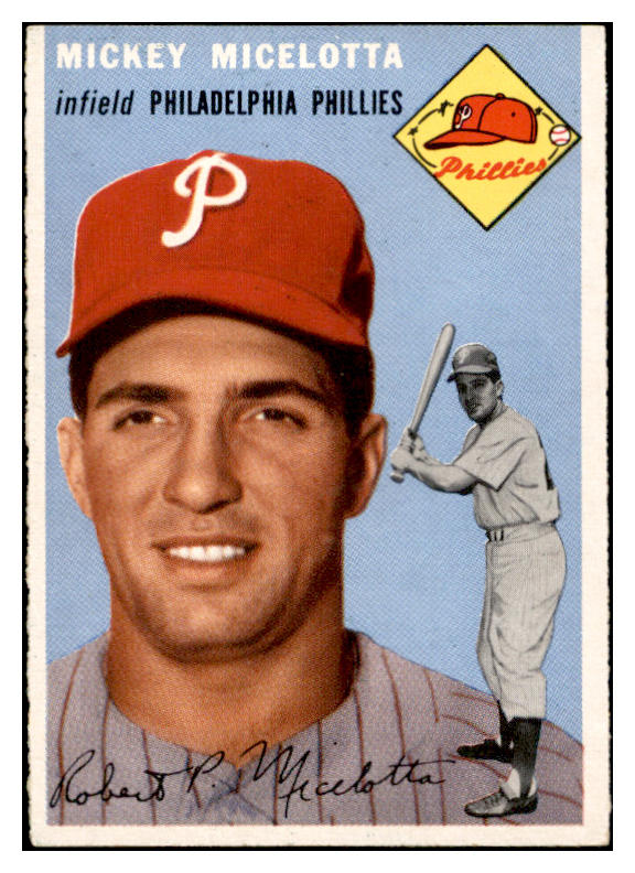 1954 Topps Baseball #212 Mickey Micelotta Phillies EX-MT 535036