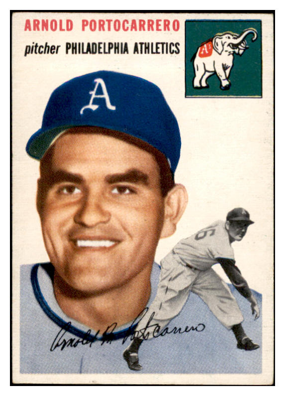 1954 Topps Baseball #214 Arnie Portocarrero A's EX-MT 535037