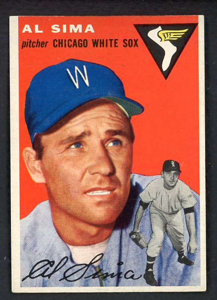 1954 Topps Baseball #216 Al Sima White Sox EX-MT 535038