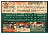 1954 Topps Baseball #222 Bill Wilson White Sox EX-MT 535040