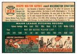 1954 Topps Baseball #223 Joe Haynes Senators EX-MT 535041