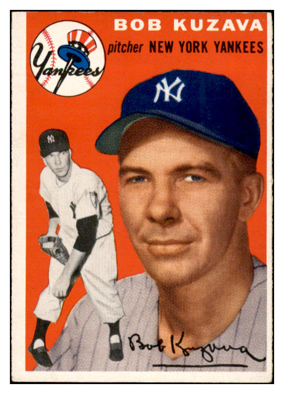 1954 Topps Baseball #230 Bob Kuzava Yankees EX-MT 535044