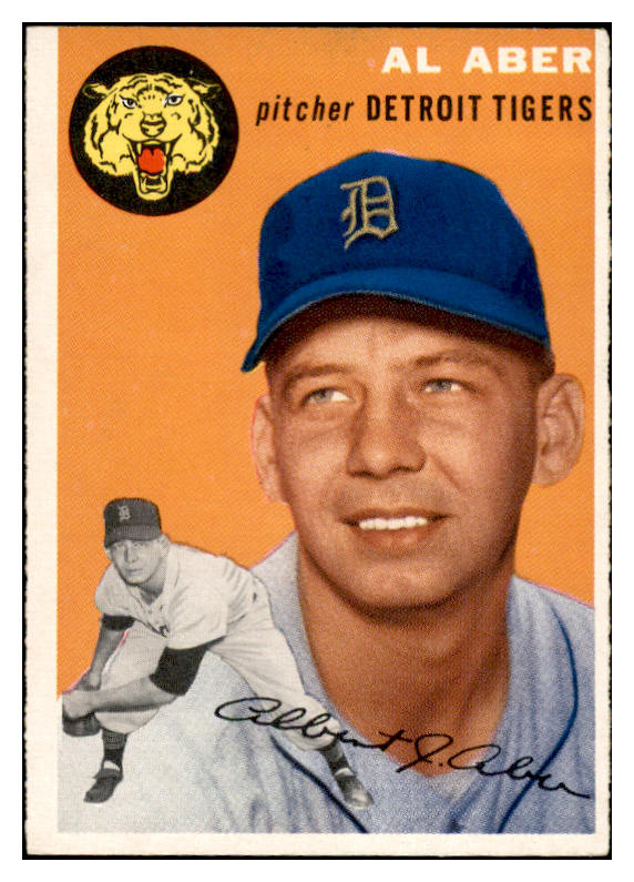 1954 Topps Baseball #238 Al Aber Tigers EX-MT 535047