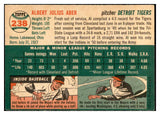 1954 Topps Baseball #238 Al Aber Tigers EX-MT 535047